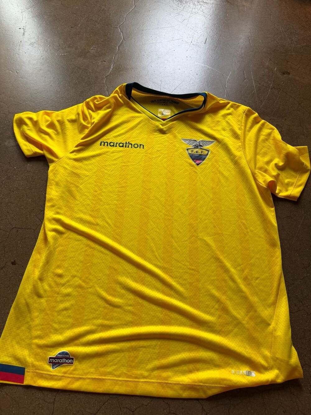 Ecuador National Team Marathon 2017 Home Soccer Jersey